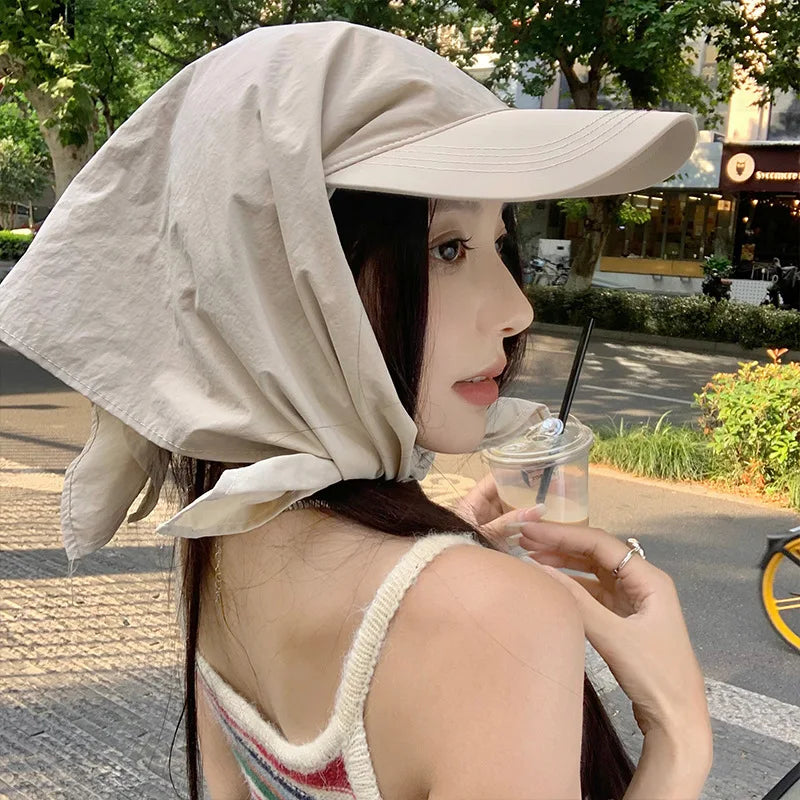 Versatile Solid Color Headscarf Caps | Spring Summer Sun Hat