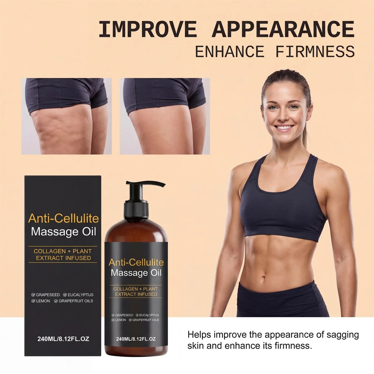 Collagen Firming Body Massage Oil | Smooth & Tone Skin