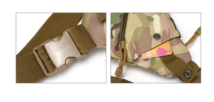 Men's Camouflage Tactical Chest Bag | Waterproof Crossbody Bag