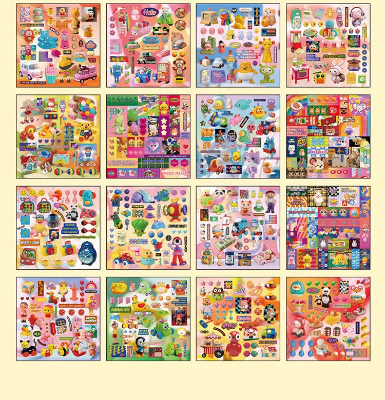 Cute Decorative Sticker Book | 30 Sheets Stationery Gift for Kids