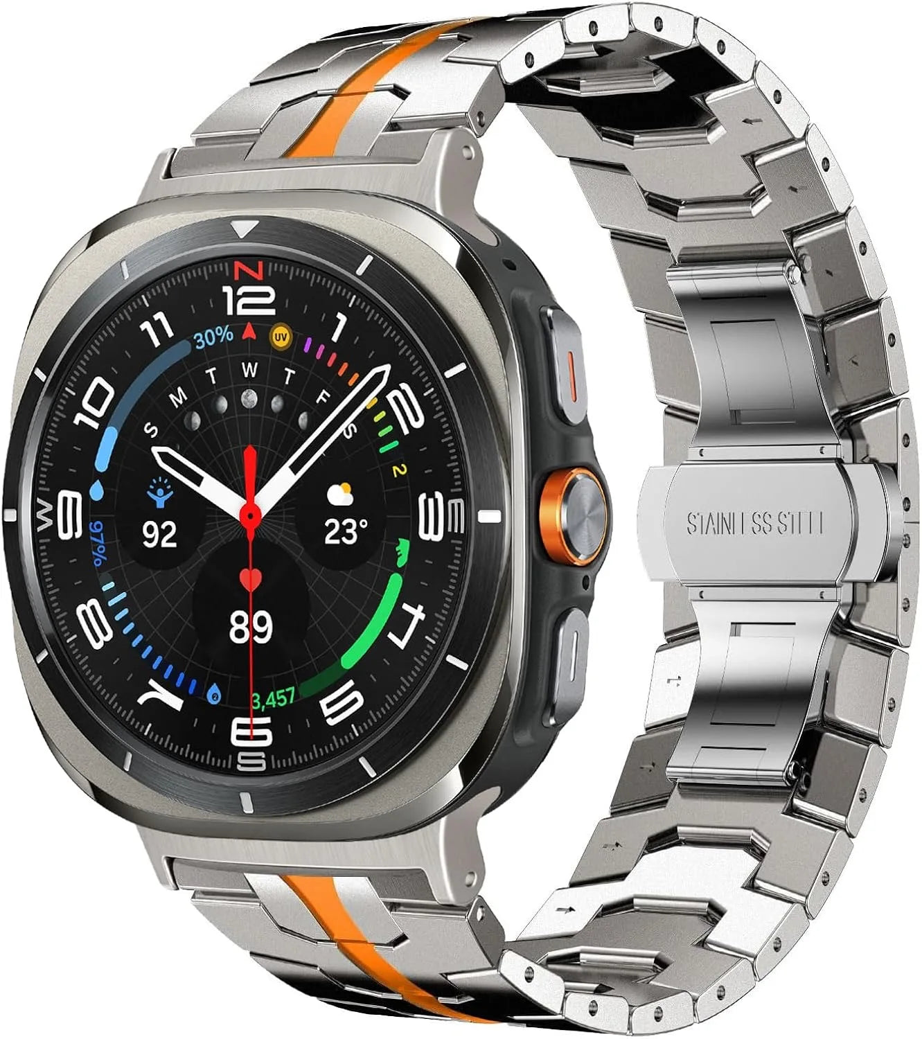 Luxury Titanium Band for Galaxy Watch Ultra 47mm | Metal Bracelet
