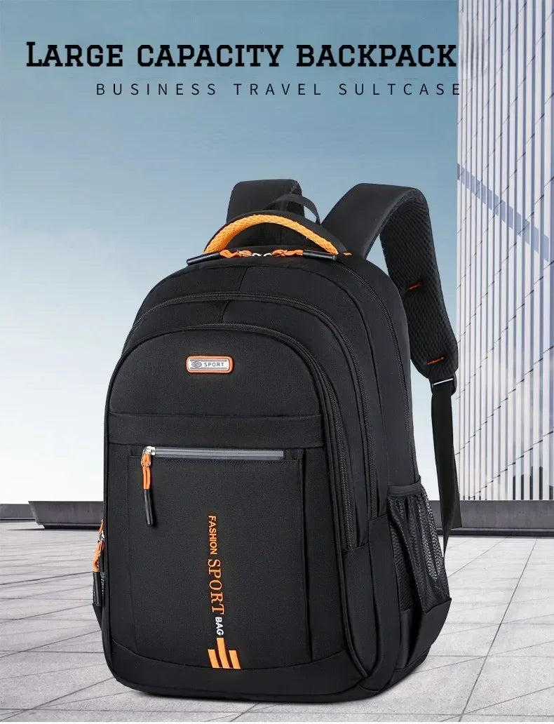 Men's Oxford Waterproof Backpack | Stylish School & Travel Bag