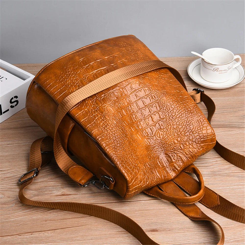 Stylish Anti-Theft Women's PU Leather Backpack | Perfect for Travel