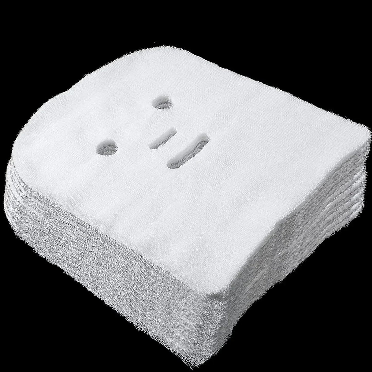 100PCS Soft Pure Cotton Disposable Face Mask Sheets | Non-Irritating