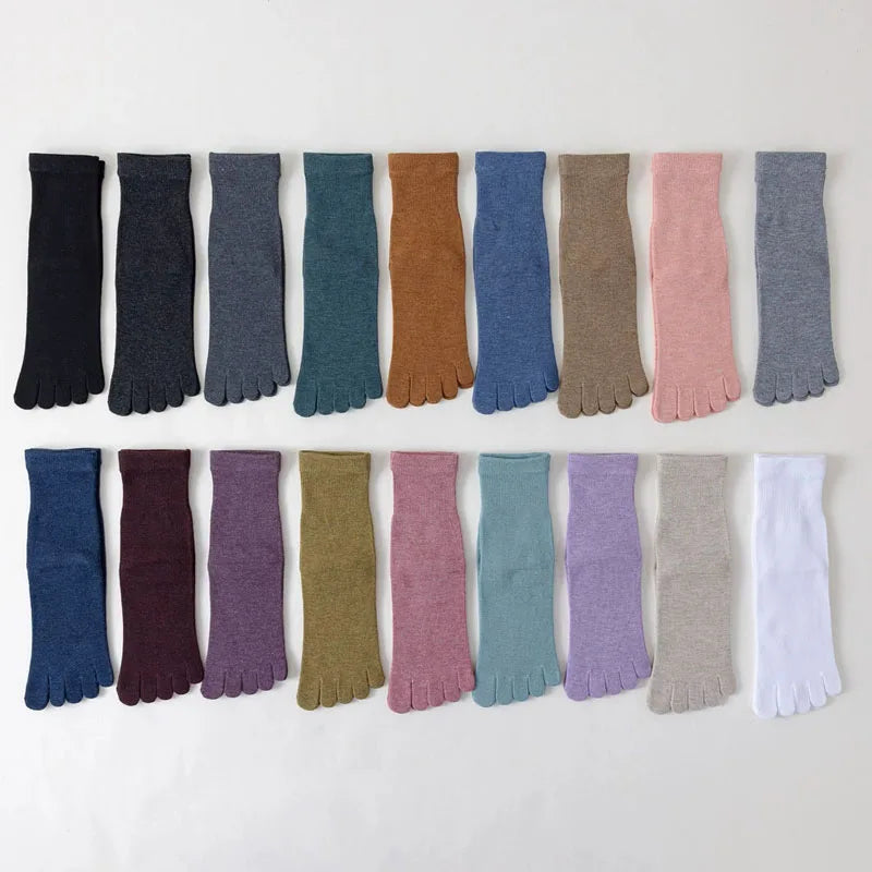Compression Yoga Five Finger Socks for Women | Non-Slip Fitness Gear