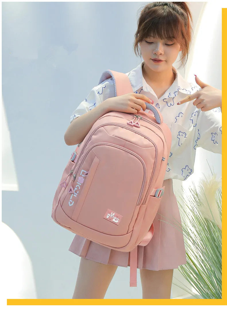 Stylish Pink School Backpack for Girls | Fashion Meets Functionality