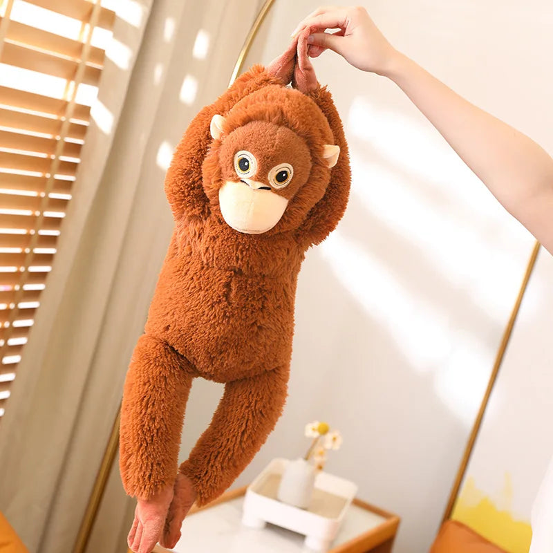 65cm Cartoon Gorilla Plush Toy | Soft Monkey Stuffed Doll