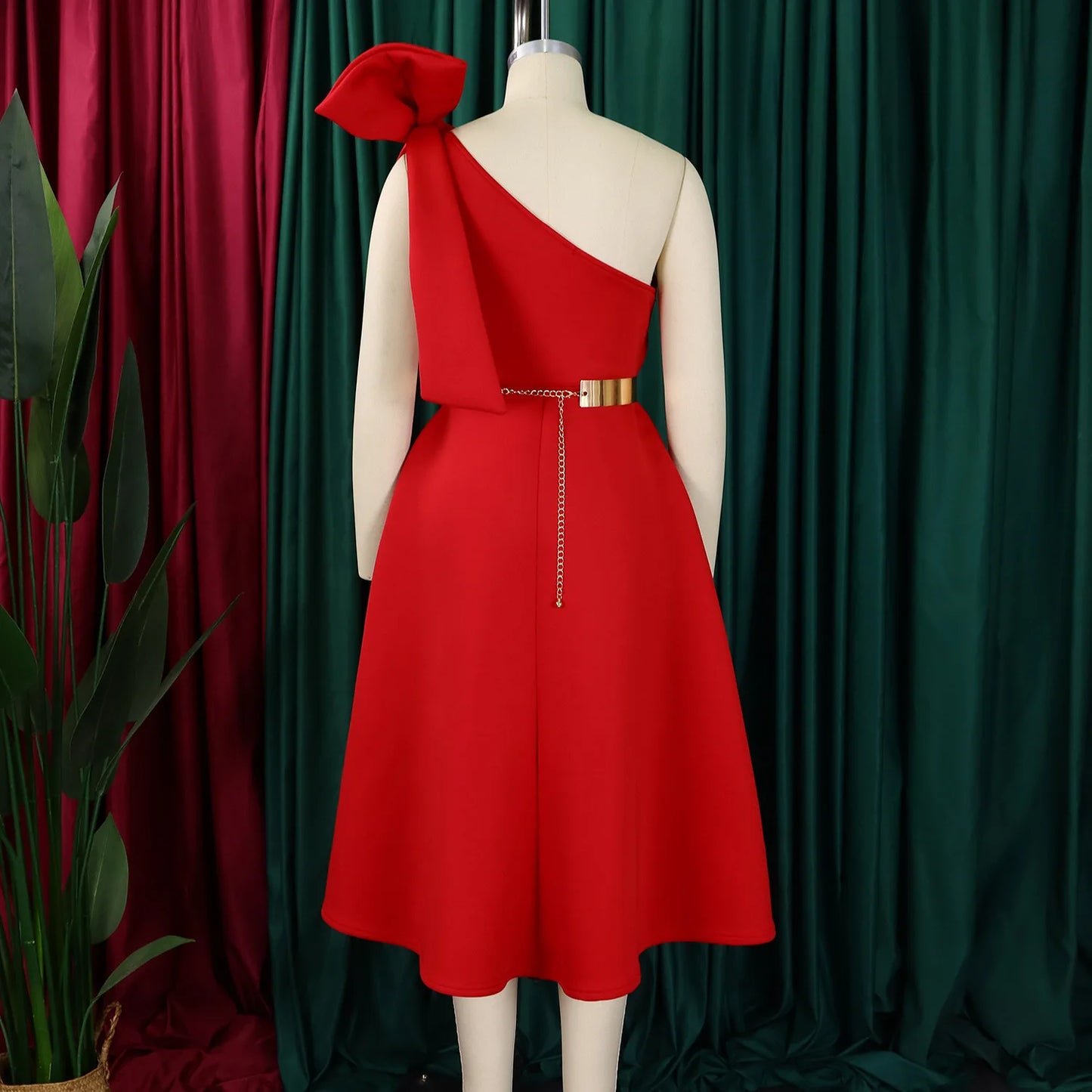 Elegant One Shoulder Dress for Women | Luxurious Summer Fashion