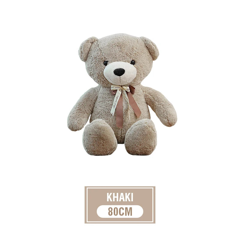 Large Plush Bear Toy | Soft Fluffy Animal Doll for Hugs