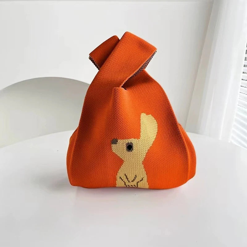 Handmade Mini Knitted Tote Bags | Portable Spring Summer Handbags