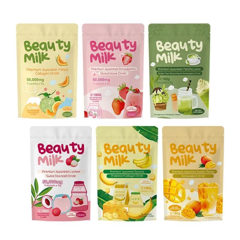 Hydrolyzed Collagen Powder | Melon Matcha Mango & Lychee Flavors