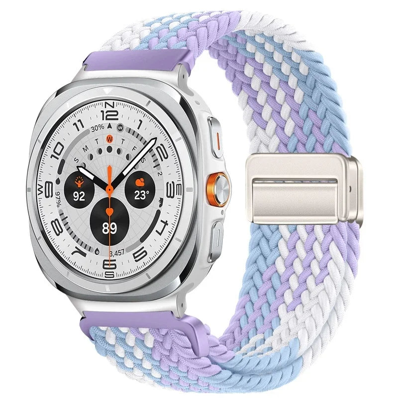 Nylon Braided Loop Strap | Magnetic Sport Bracelet for Watches