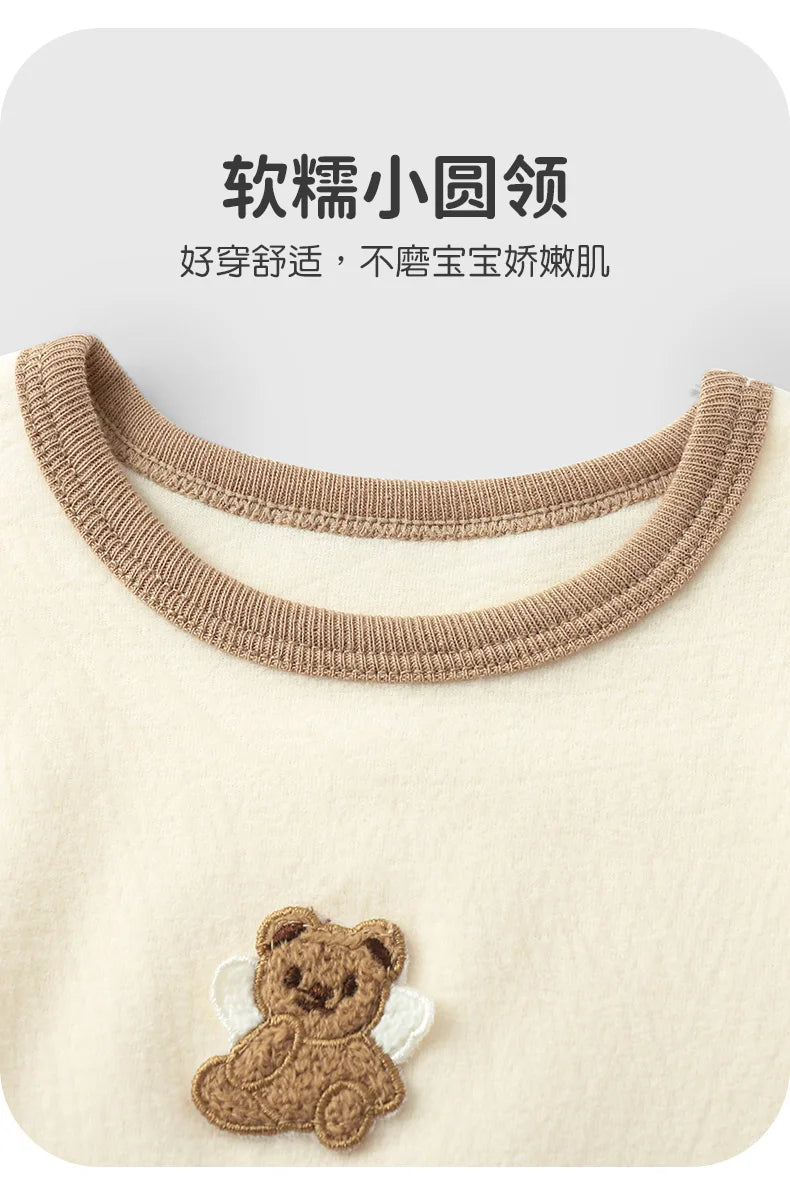 Cozy Baby Thermal Velvet Jumpsuit | Warm Autumn & Winter Essential