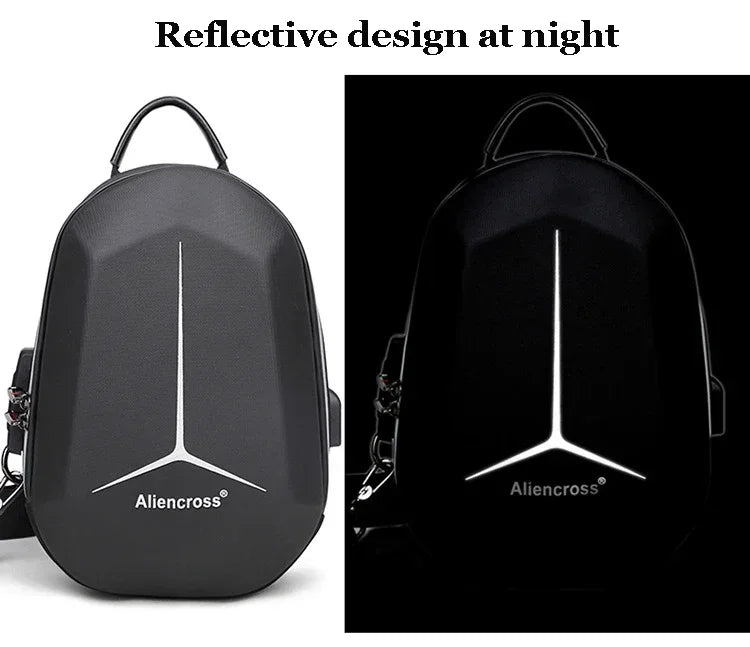Designer Anti-theft Lock Crossbody Bag USB Charging Travel Shoulder Bag High Quality Messenger Bags Male Waterproof Chest Bag