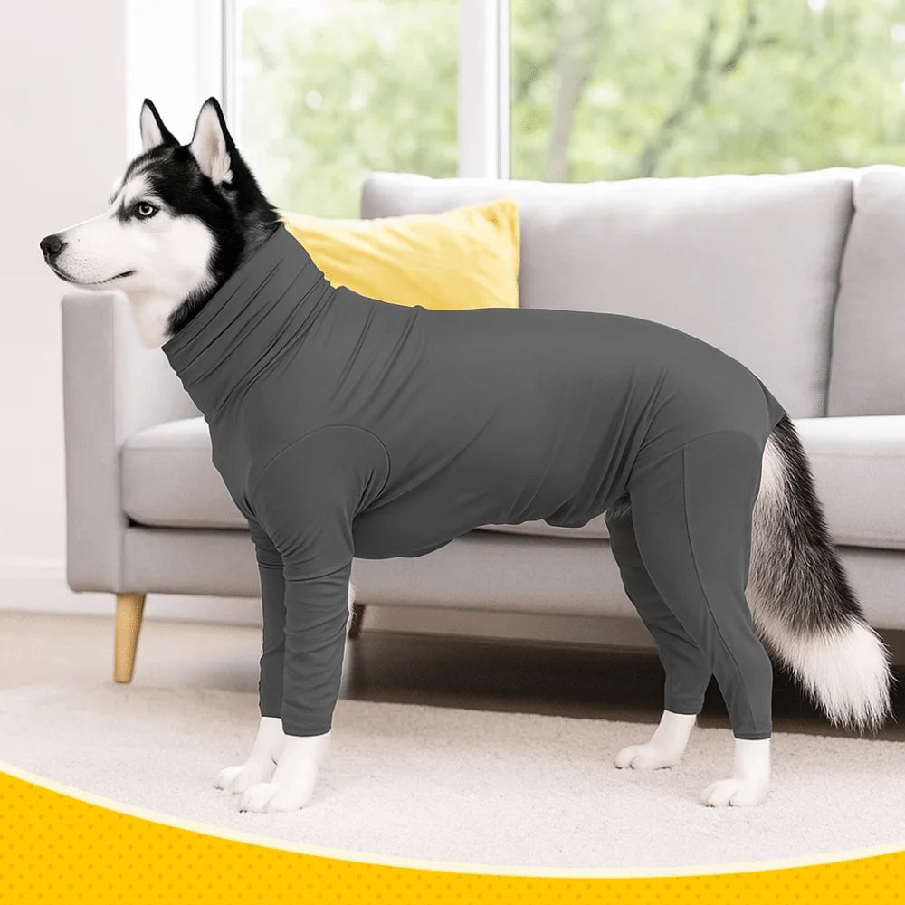 Comfortable Long-Sleeved Dog Jumpsuit | Soft Anti-Shedding Pajamas