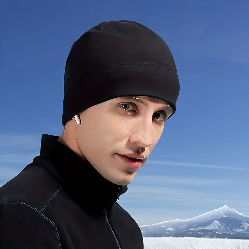 Unisex Thick Fleece Winter Beanie with Ear Flaps | Thermal Ski Cap