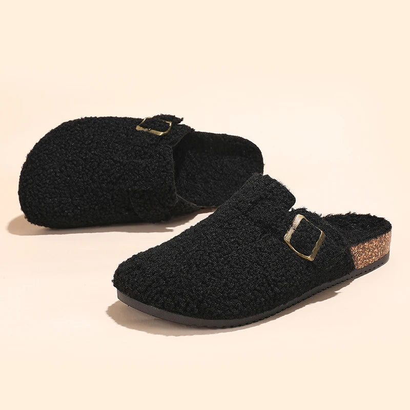 Cozy Unisex Plush Cotton Slippers | Non-Slip Winter House Shoes