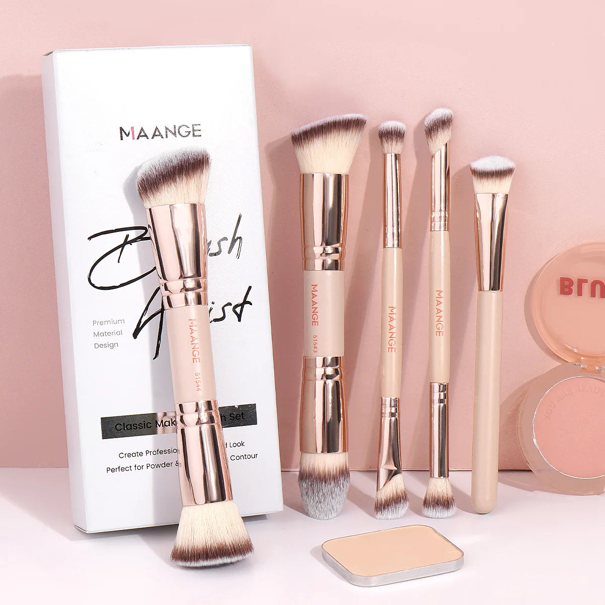 5pcs Makeup Brush Set | Essential Brushes for Stunning Beauty Looks