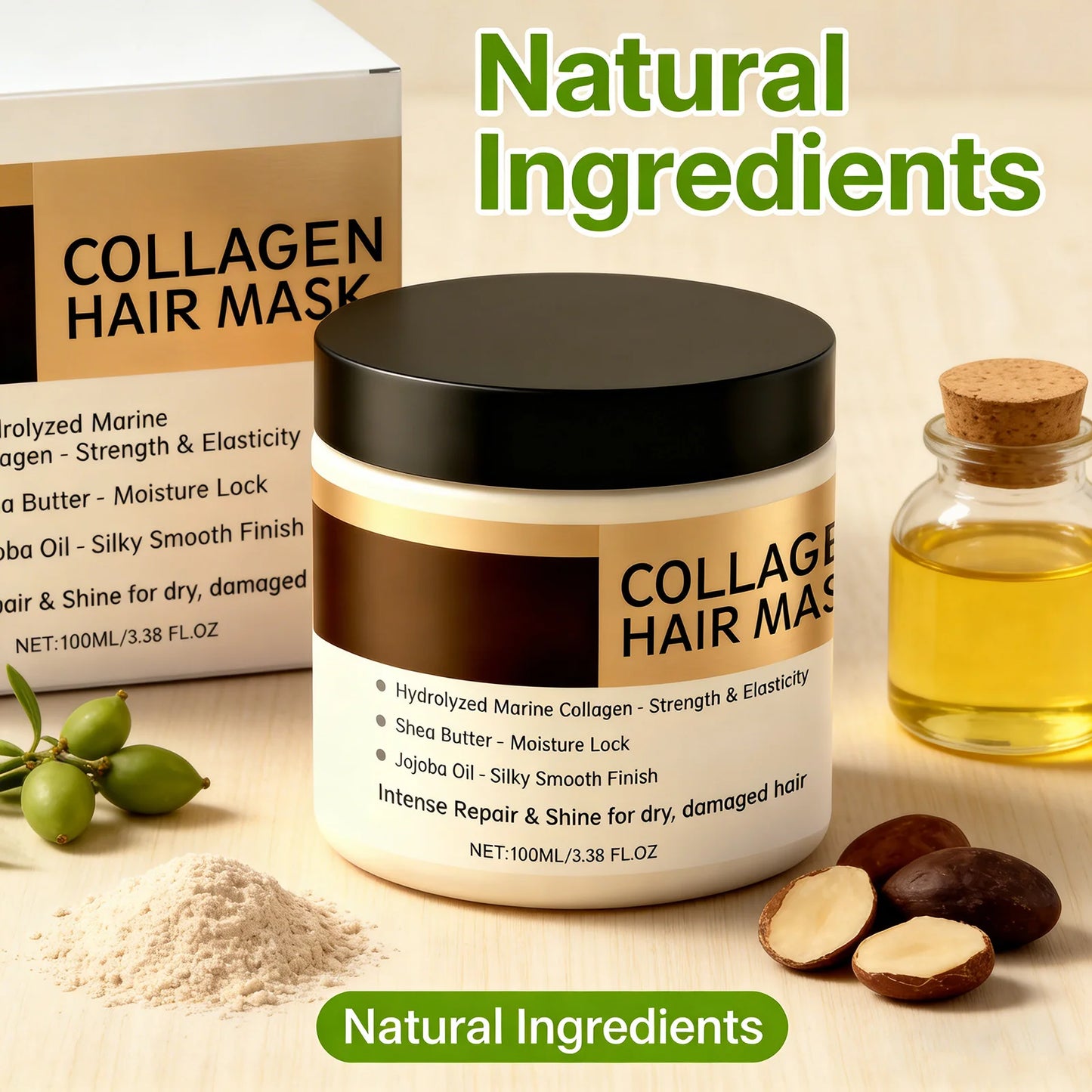 Collagen Hair Mask for Damaged Hair | Deep Conditioning Treatment