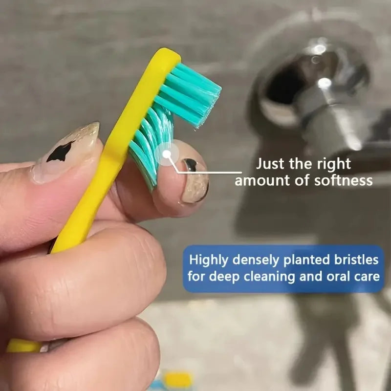 Rainbow Color High Density Toothbrush Set | Soft & Hard Bristles