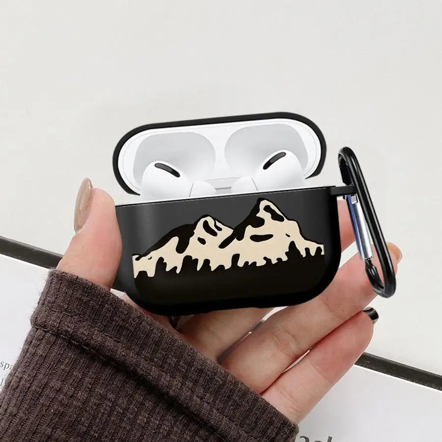 Protective Case for AirPods | Stylish Landscape Airplane Art