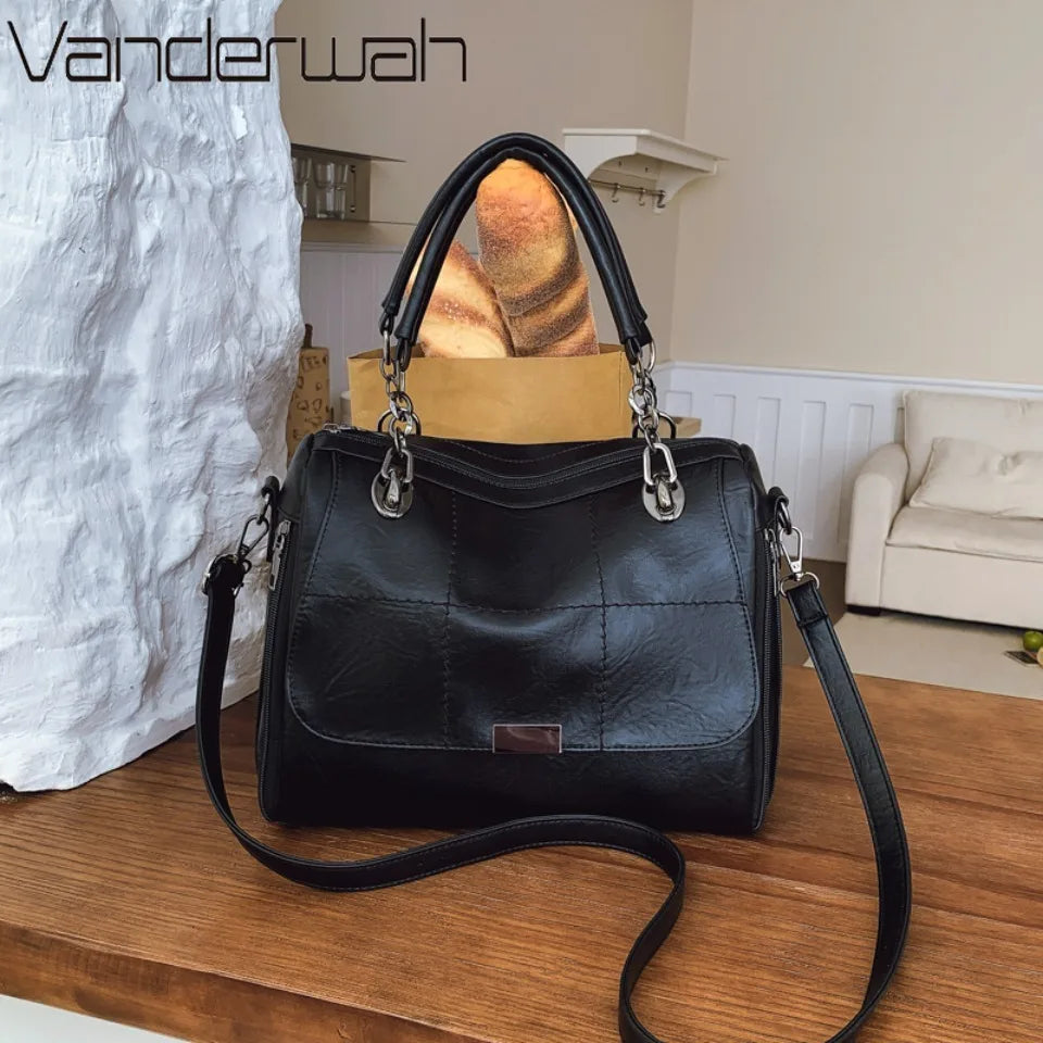 Luxury PU Leather Hand Bags for Women | Versatile Tote & Crossbody