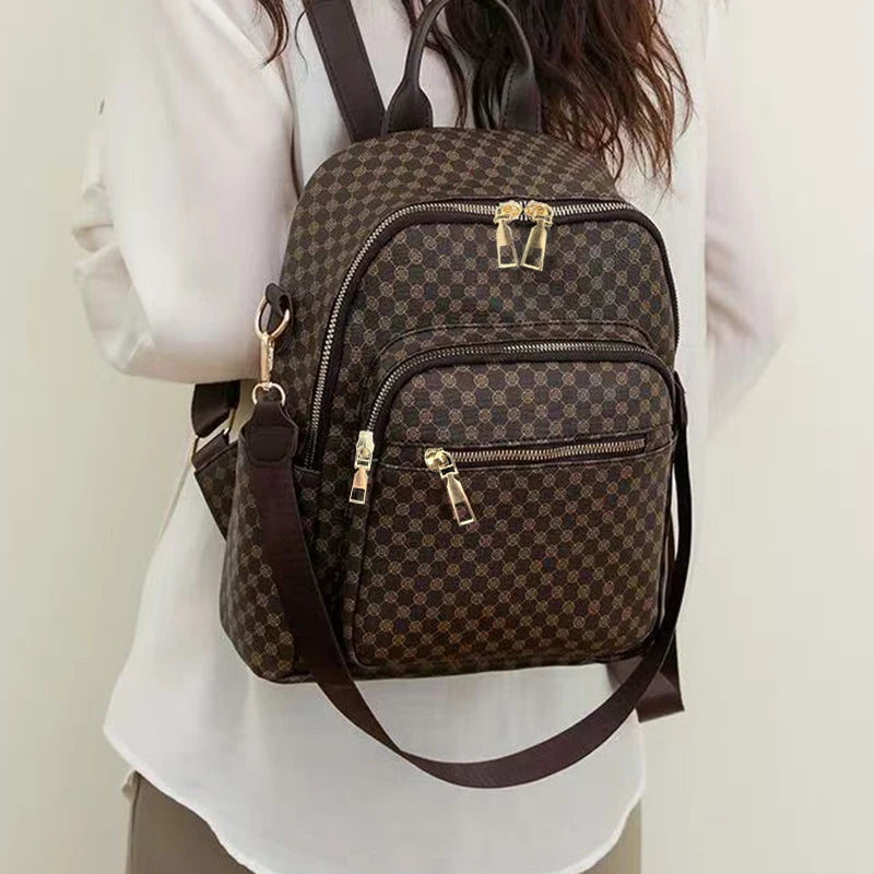 Versatile Multi-Color Patterned Casual Backpack for Daily Use