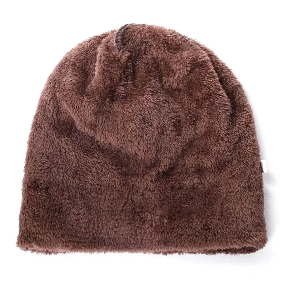 Unisex Thick Fur Lined Beanie Hat | Stylish Warm Winter Cap