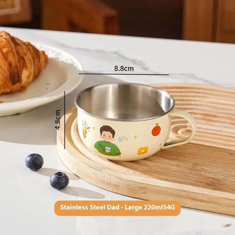 Cute Stainless Steel Water Cup for Kids | Anti-Scald Mug