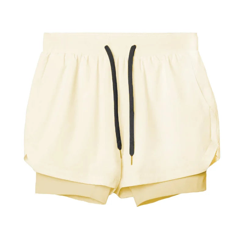 Men's 2-in-1 Running Shorts | Breathable Double Layer Fitness Gear