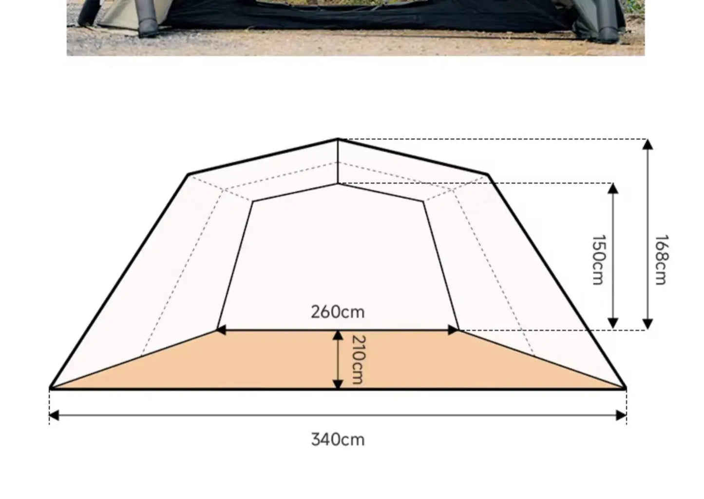 Portable Inflatable Ball Tent for Outdoor Camping | Heavy Rain Shelter