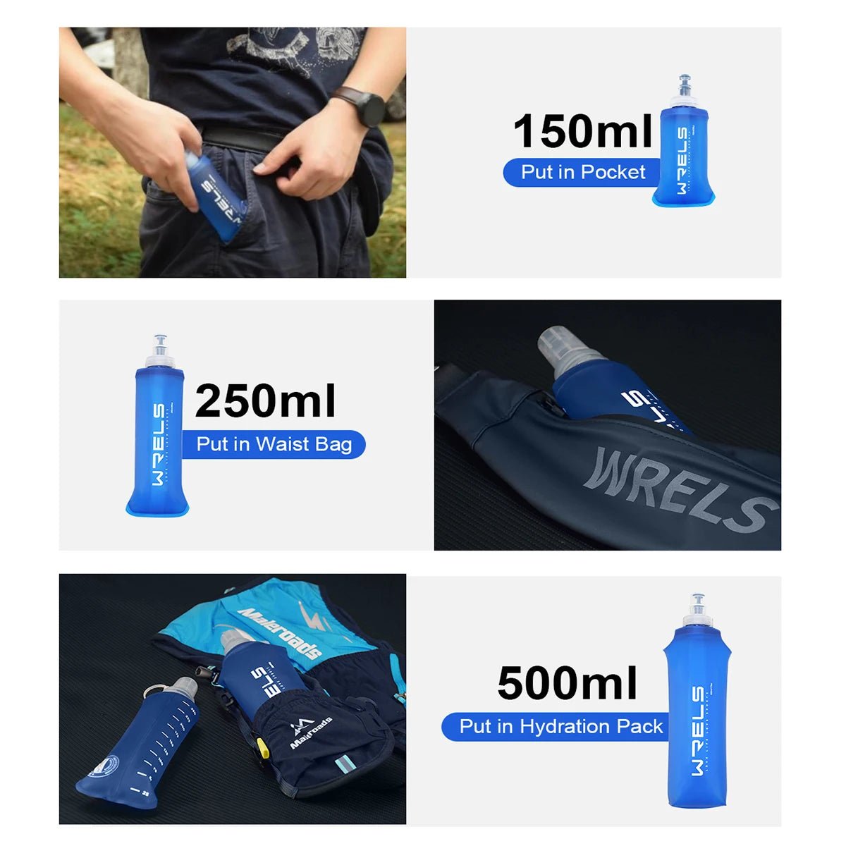 Collapsible Soft Water Bottle for Outdoor Hydration | BPA Free