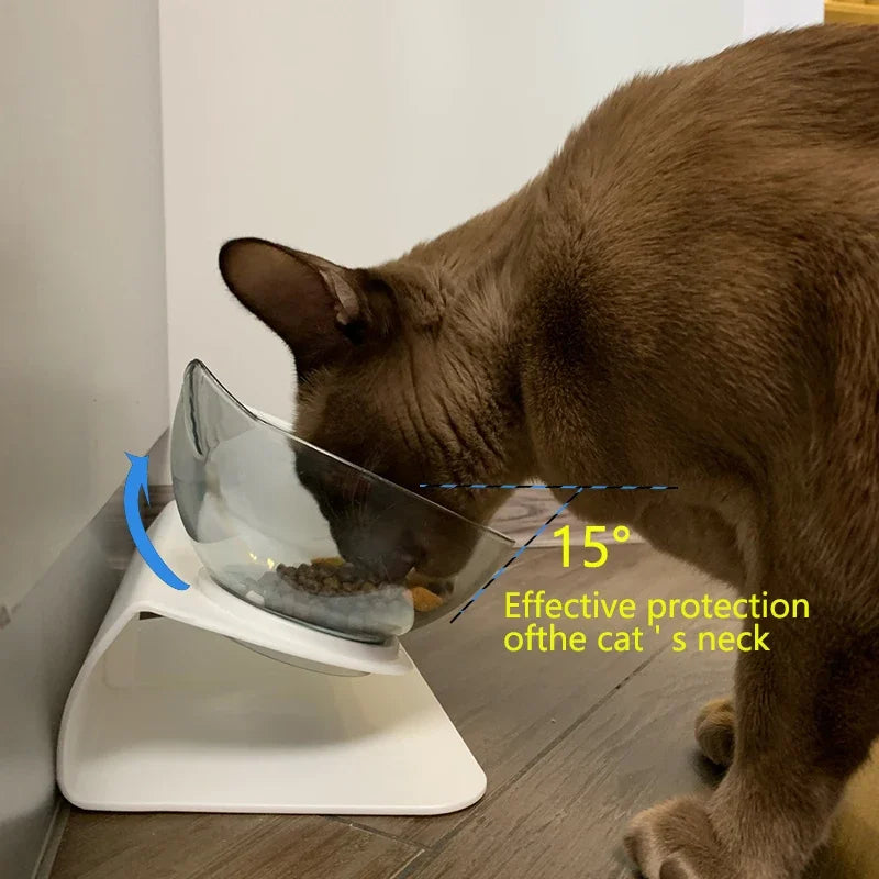 Non-Slip Double Pet Bowl with Stand | Ideal for Cats and Dogs