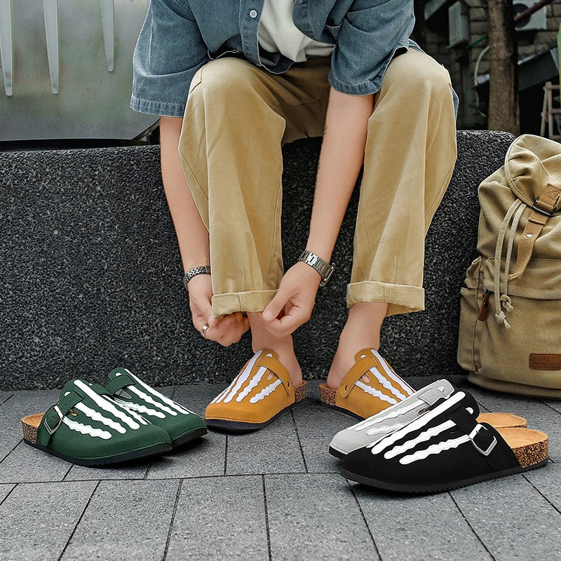 Men's Cork Clogs with Arch Support | Comfortable Indoor Footwear