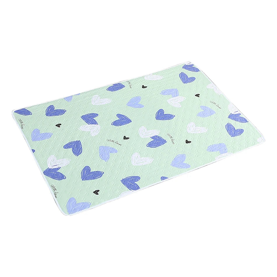 Waterproof Cartoon Dino Heart Changing Mat | Eco-Friendly Baby Care