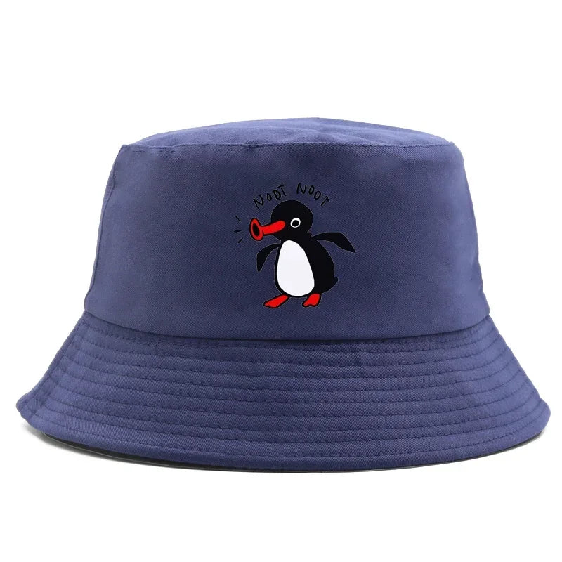 Reversible Summer Penguin Bucket Hat for Men & Women | Sun Protection