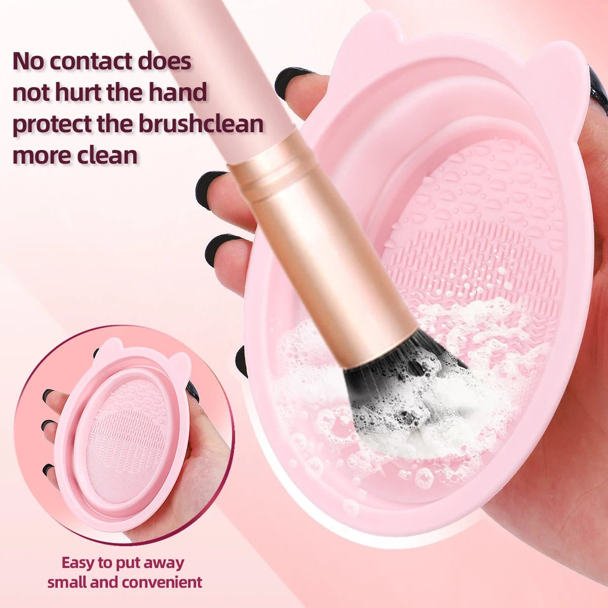 27 Piece Makeup Tool Kit – Makeup Brushes, Hairband, Wristband, Sponge Ball, Powder Puff, Silicone Cleaning Brush & Accessories – Complete Beauty Set