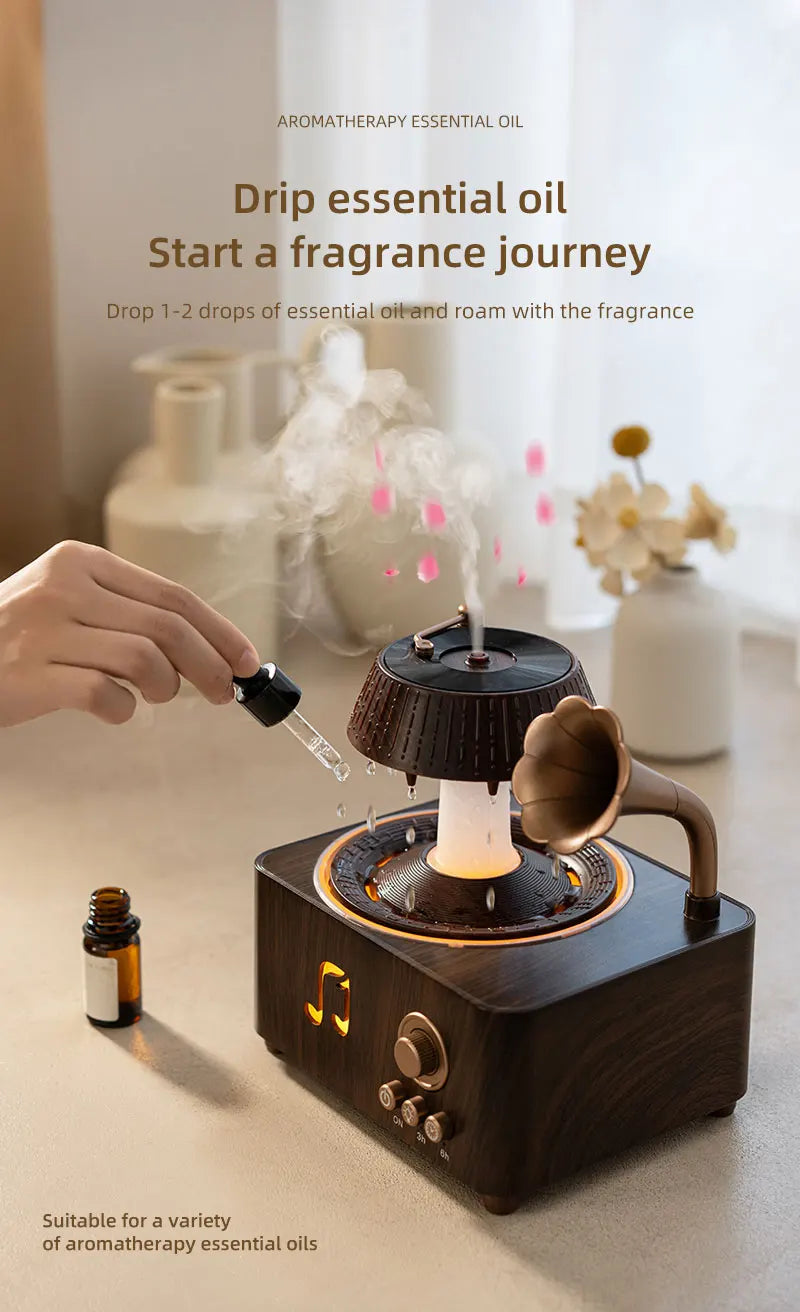 Aromatherapy Spray Humidifier with Remote Control & 7-Color Lighting