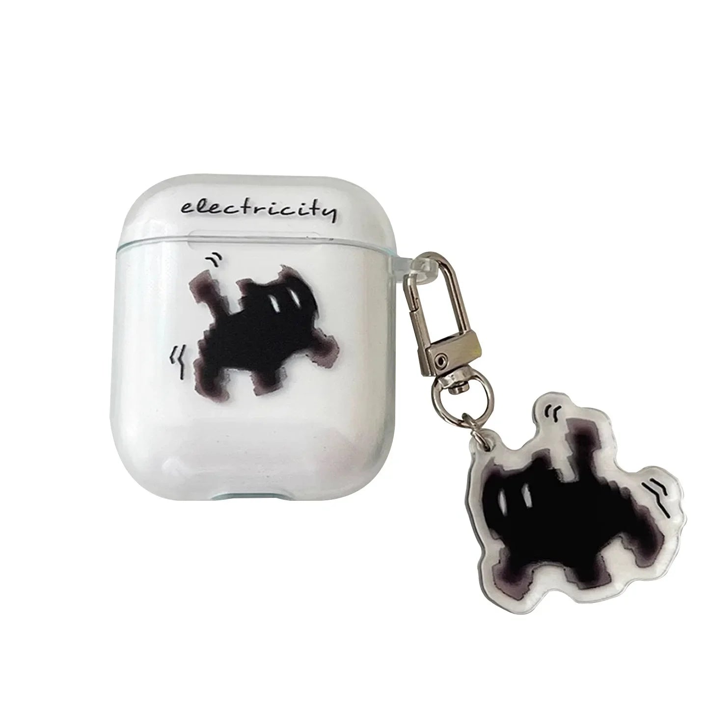 Bonita funda para AirPods de gato negro | Funda protectora y divertida para auriculares
