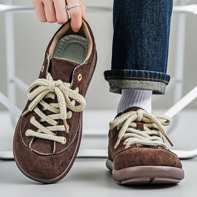 Thick Sole Breathable Anti Slip Sneakers | Stylish Men's Casual Shoes