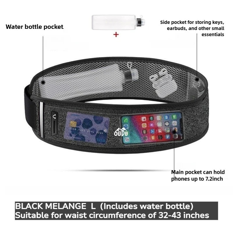 Unisex Running Bag with Water Bottle Holder | Outdoor Hydration Pack