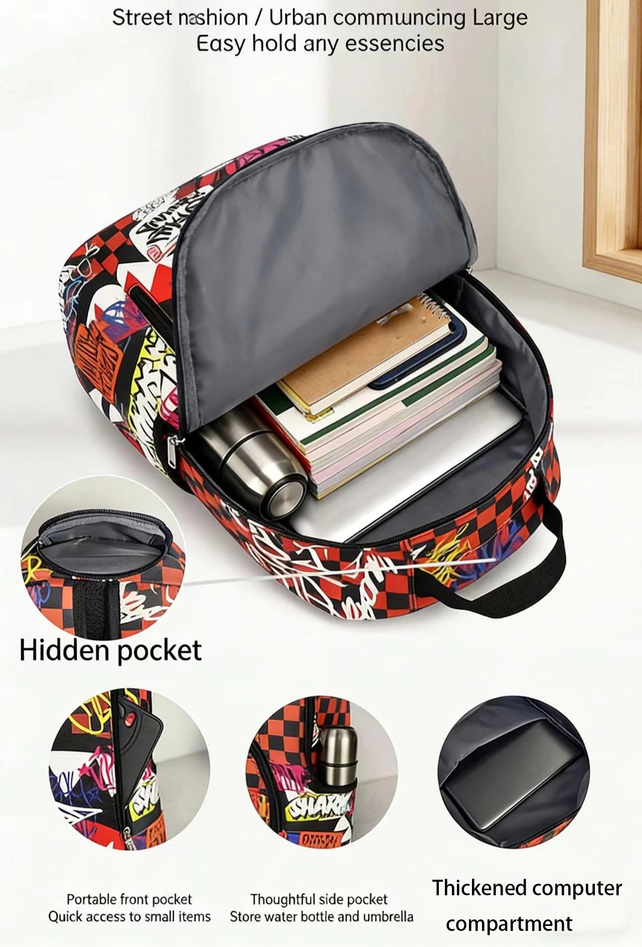 Trendy Large-Capacity Backpacks for Travel & Commuting