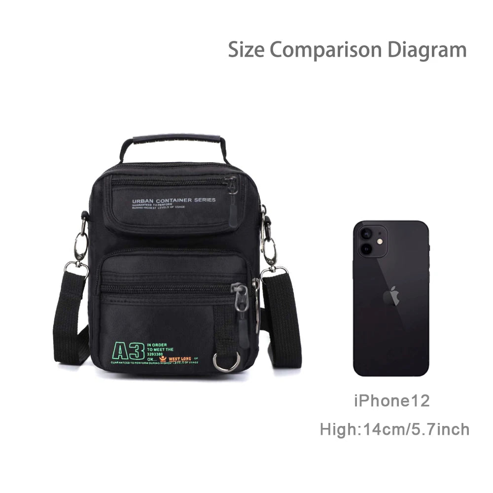 Men's Multifunction Waterproof Messenger Bags | Casual Travel Packs