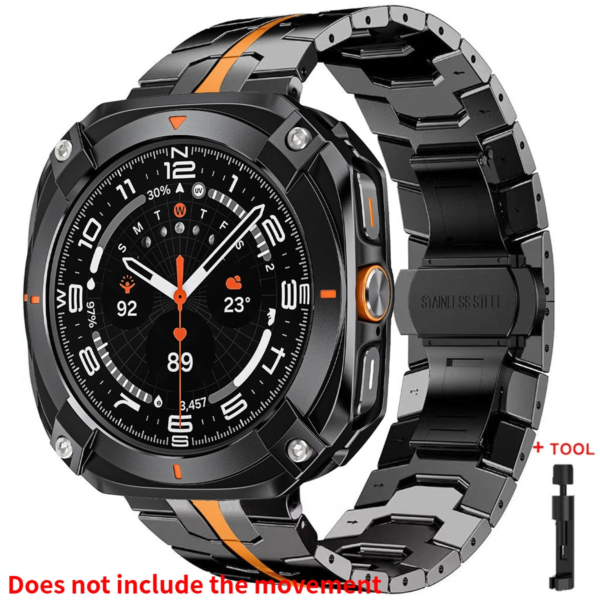 Stainless Steel Watch Band for Galaxy Ultra | Protective Case & Strap