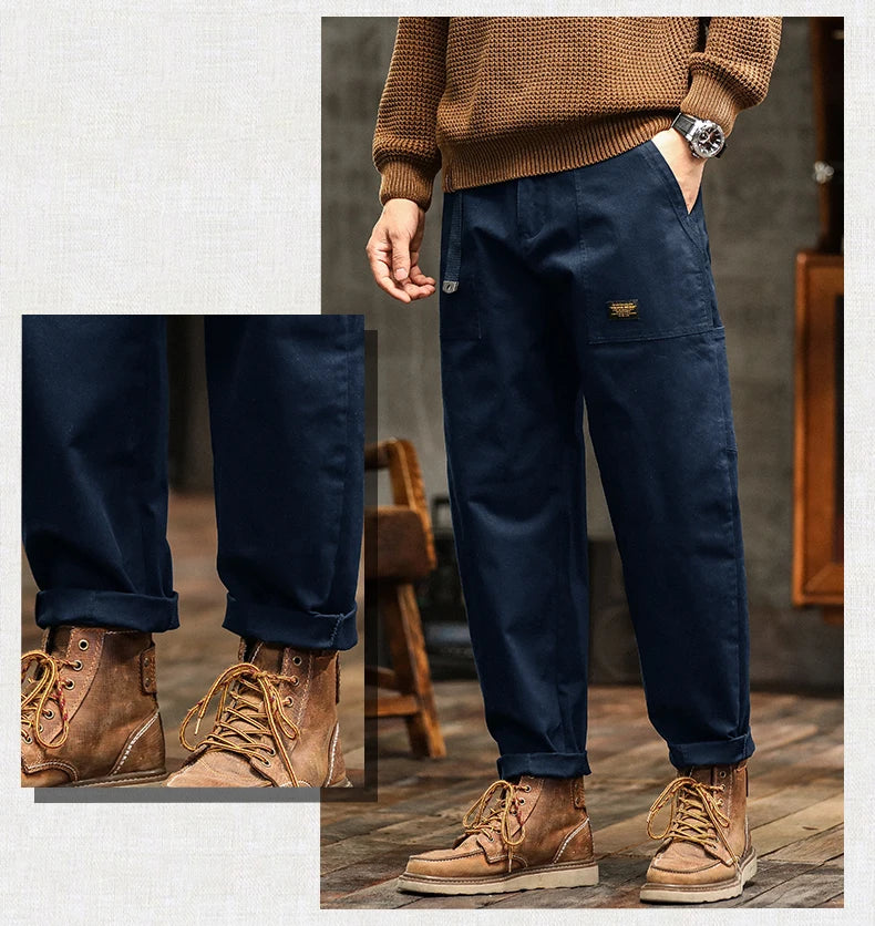 Men's Casual Cargo Pants | Comfortable Loose Fit Joggers