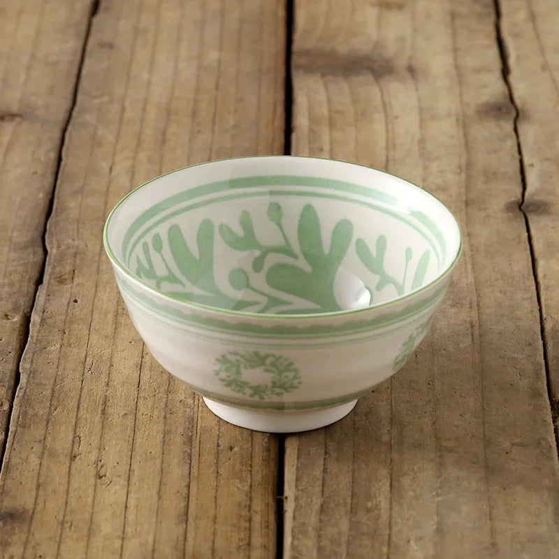 Cuenco de arroz de cerámica estilo japonés de 4.5 pulgadas | Vajilla elegante
