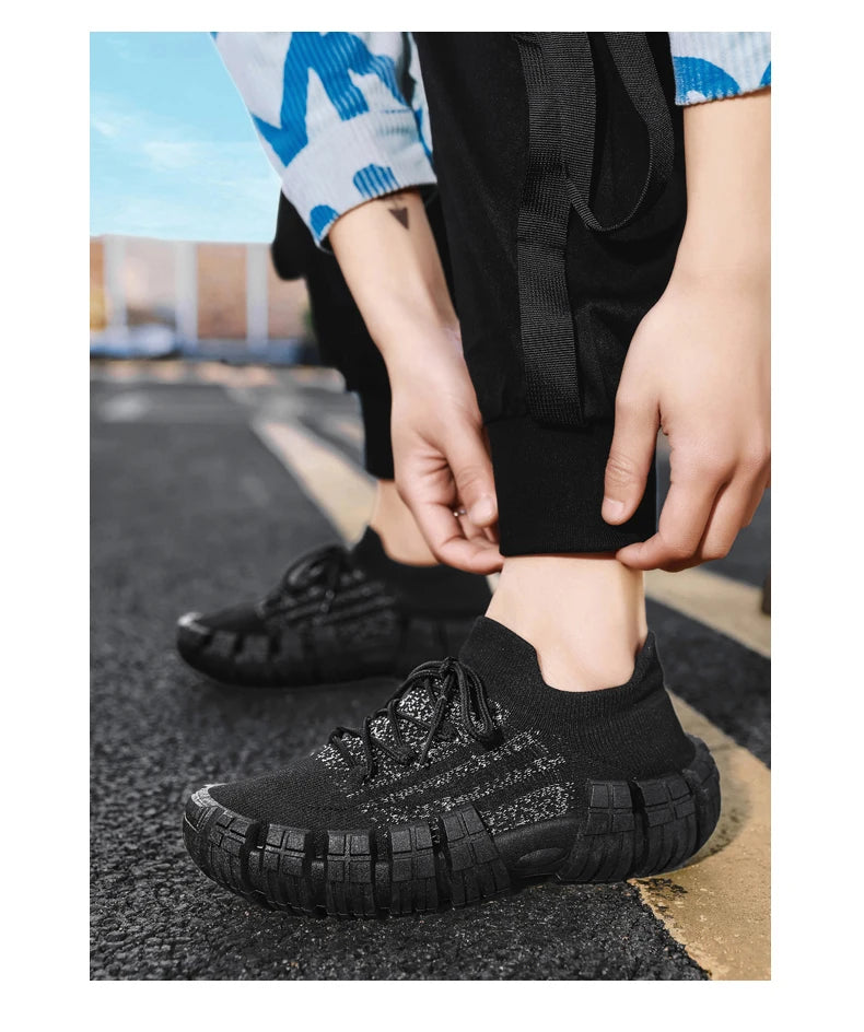 Men's Casual Breathable Mesh Shoes | Non-slip Thick Sole Comfort