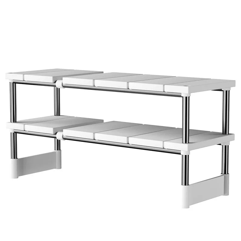 Adjustable Under Sink Storage Rack | Expandable Cabinet Organizer