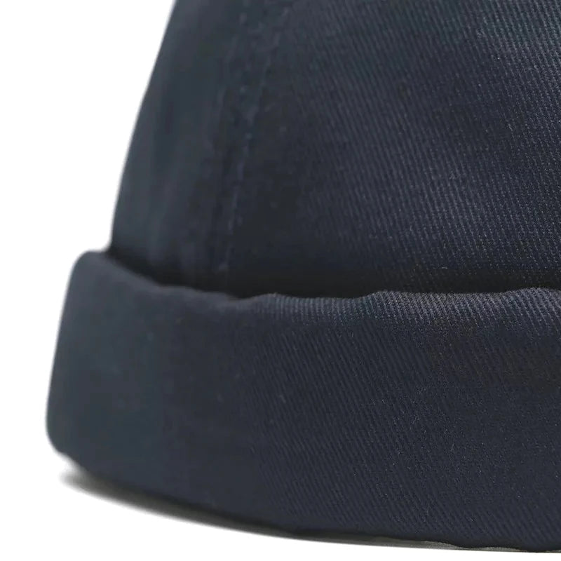 Unisex Vintage Dome Brimless Beanie | Trendy Winter Docker Hat