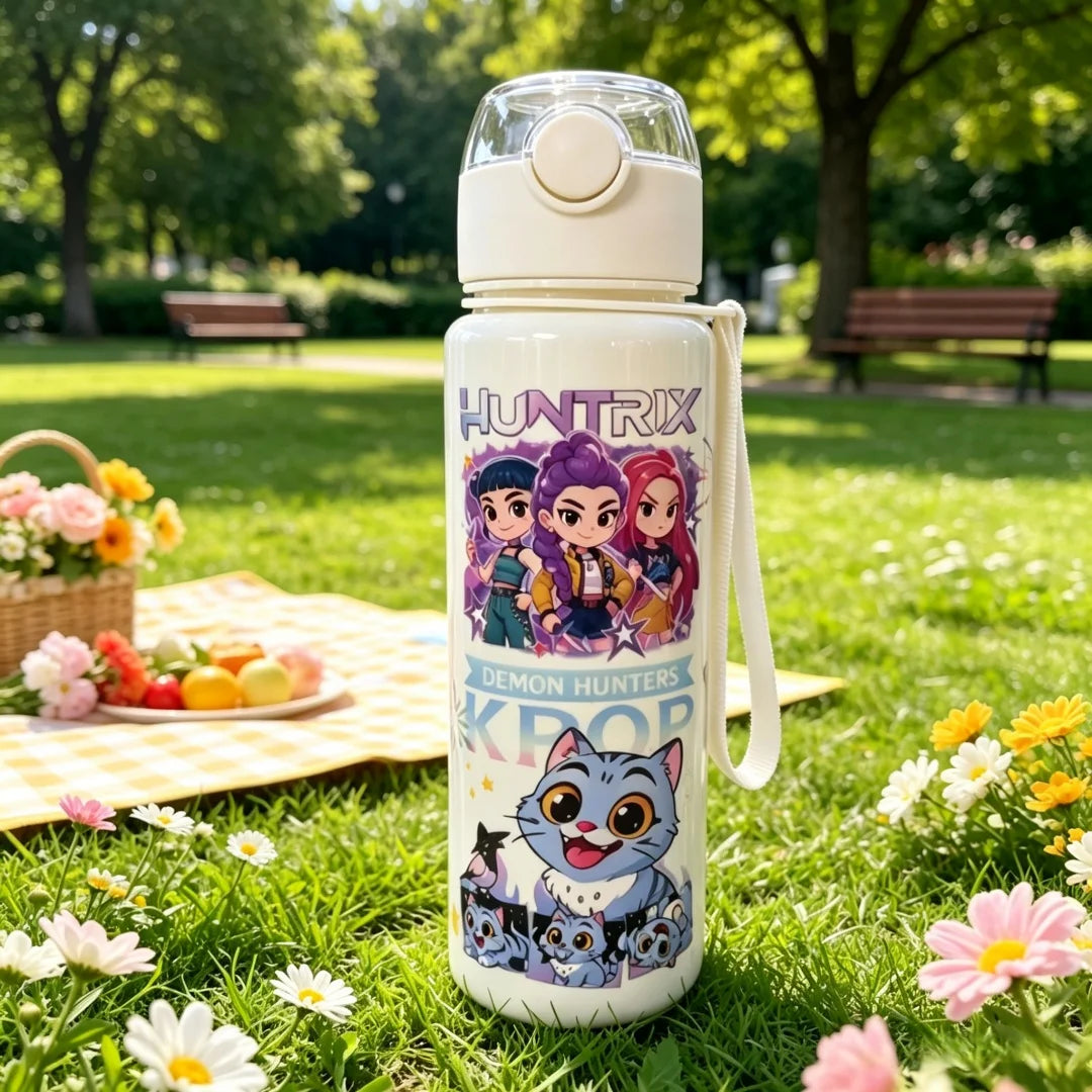 3D Printed Cartoon Water Bottle | Colorful & Portable 700ML